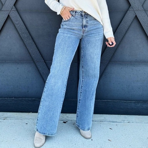 Habitual Denim - Habitual Denver High Rise Wide Leg Jean